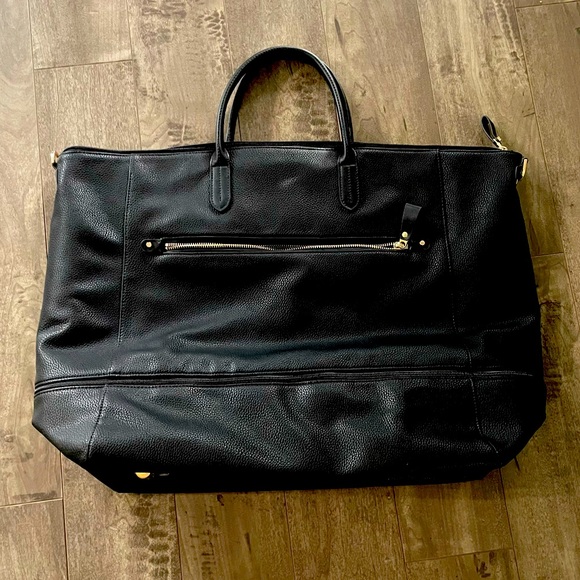 Faux Leather Overnight Bag - Picture 2 of 4